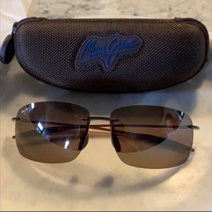 Maui Jim Breakwall Polarized Rimless Sunglasses